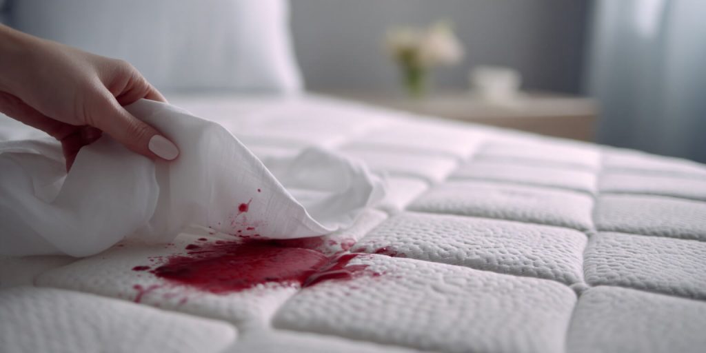 quitar manchas sangre colchon